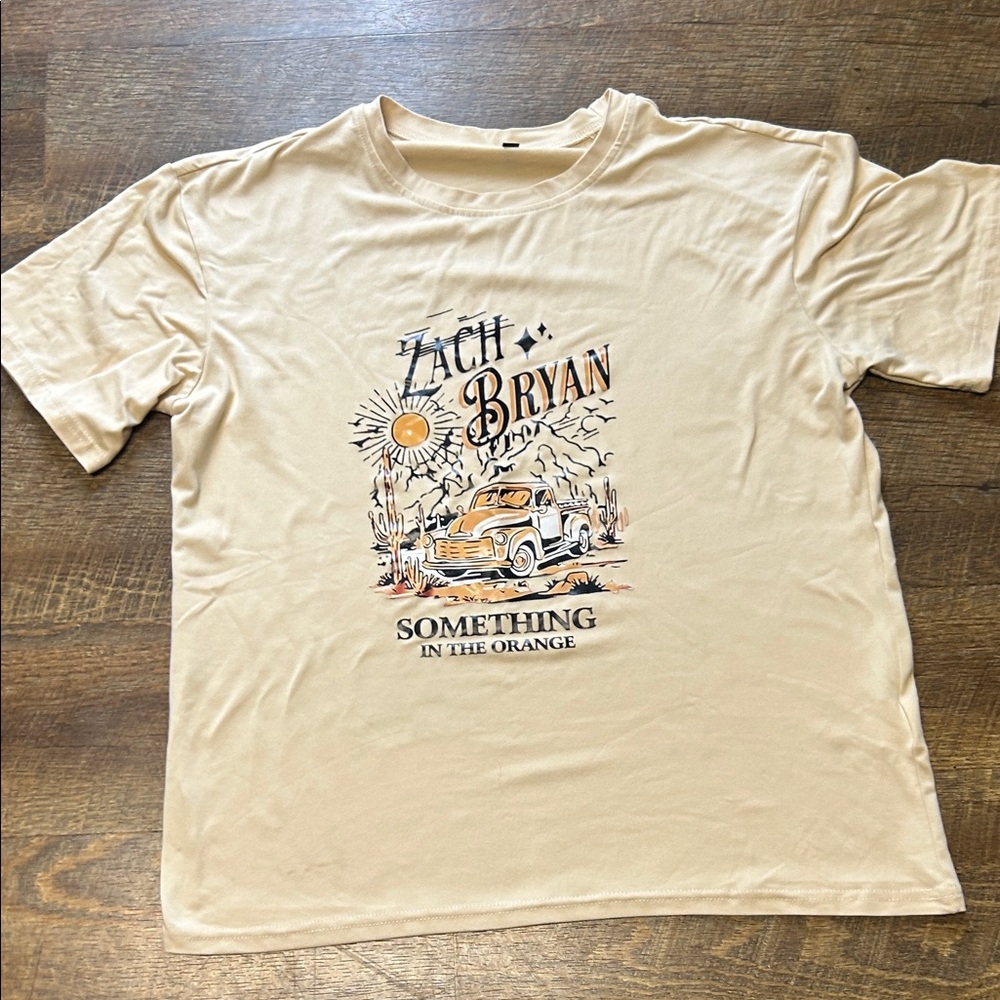 Beige Graphic Tee